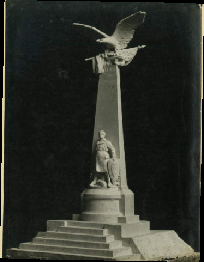 A felsőgallai világháborús hősi emlékmű mintája, Zsákodi Csiszér János munkája, 1923 körül