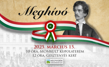 Meghívó a március 15-i megemlékezésre