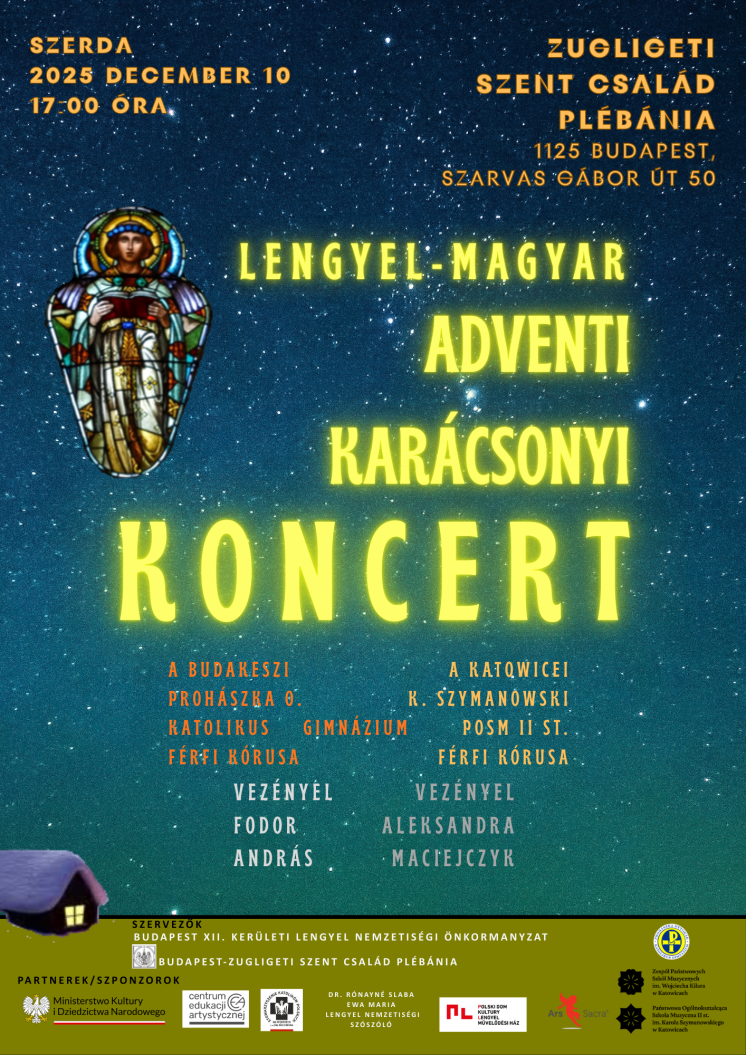 Lengyel-Magyar karácsonyi adventi koncert plakát Lengyel-Magyar karácsonyi adventi koncert plakát