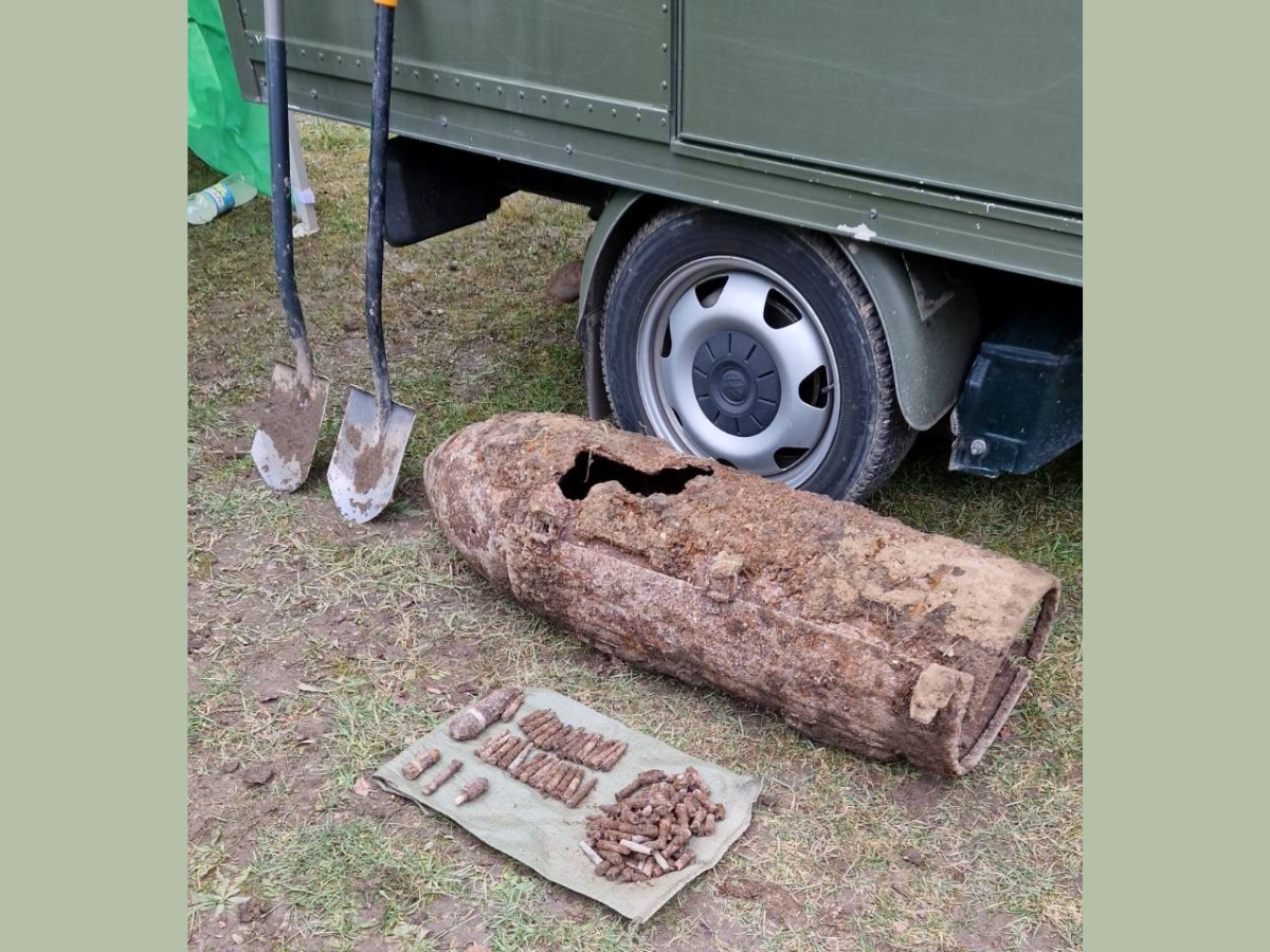 Elszállították a Csörsz parkban talált háborús eszközt