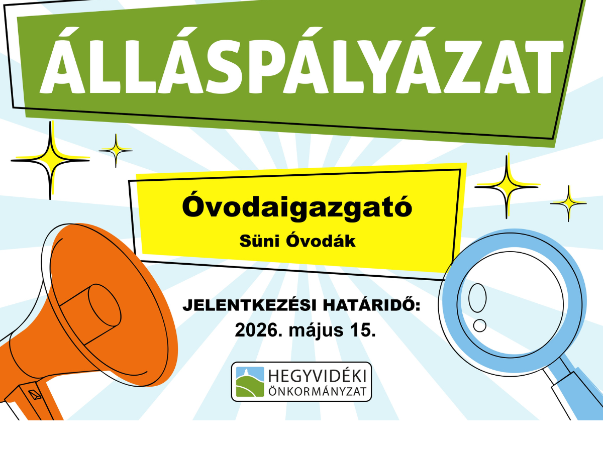 Álláspályázat | Óvodaigazgató - Süni Óvodák