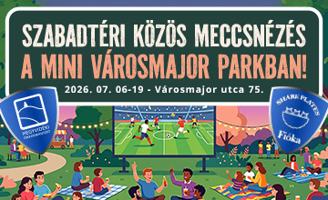 Szabadtéri közös meccsnézés a Mini Városmajor Parkban
