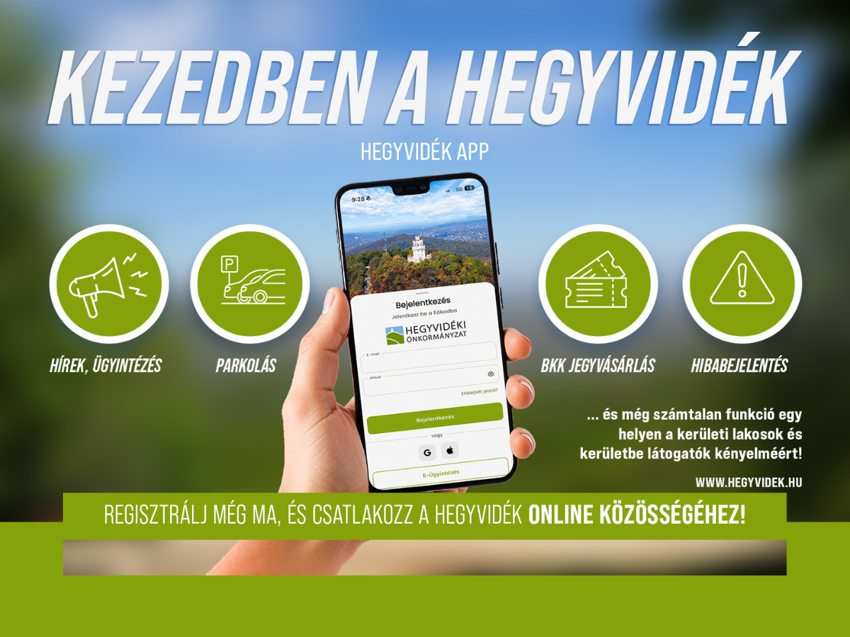 Elindult a Hegyvidék applikáció